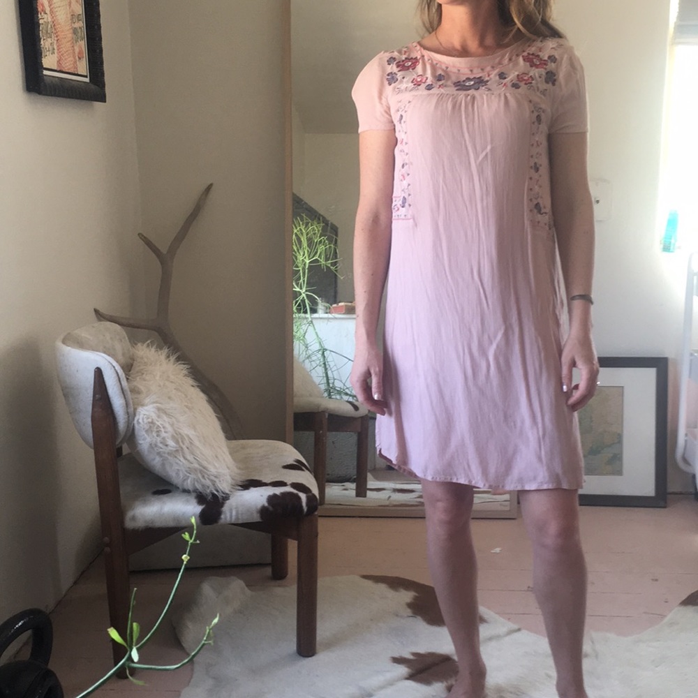 Pink Knox rose XS shift dress